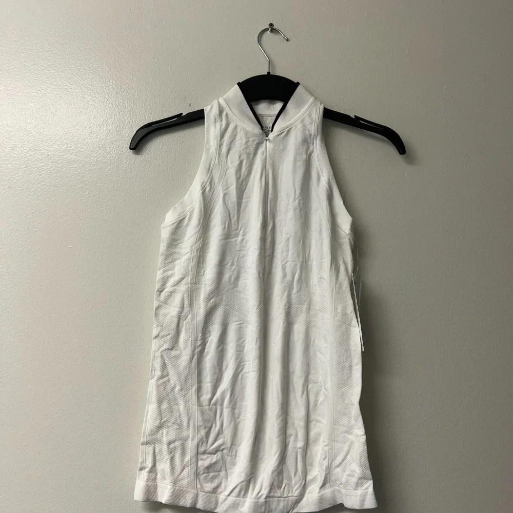 Athleta Momentum Seamless Polo Tank ( Bright White ) NWT‎